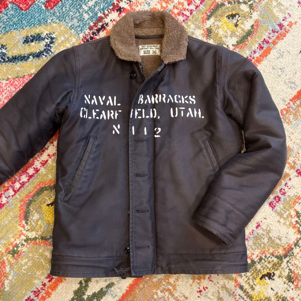 NAVAL BARRACKS N-1 デッキジャケット SIZE 36 The Real McCoy’s