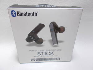 エール 完全ワイヤレスイヤホン STICK イヤフォン 黒 Bluetooth earphone 通話可能　a-6