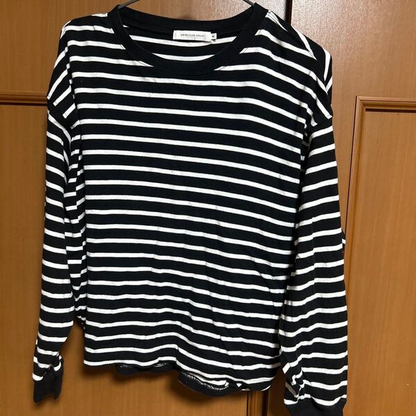 長袖シャツ ボーダー レディース M