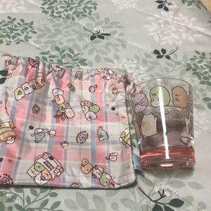 すみっコぐらし 巾着&カラークリスタルカップ