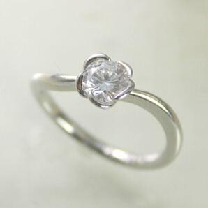 婚約指輪 ダイヤモンド リング プラチナ 0.205ct E VS1 3EX H&C