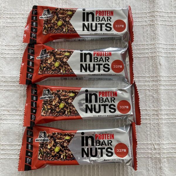 森永製菓 in BAR PROTEIN NUTS インバープロテインナッツ ココア味 4個