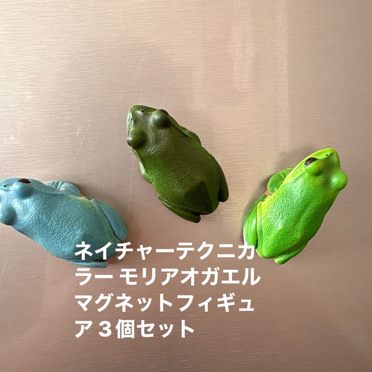 ネイチャーテクニカラー モリアオガエルマグネットフィギュア 3個セット