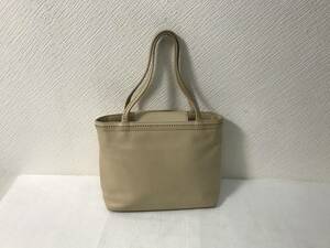  genuine article Agnes B agnes.b original leather Mini tote bag Boston hand business bag lady's travel travel beige 