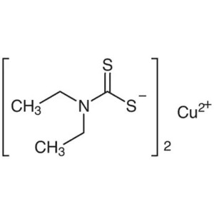 ジエチルジチオカルバミン酸銅(II) 98.5% 25g [(C2H5)2NCSS]2Cu 有機化合物標本 試薬