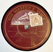 JELLY ROLL MORTON’S RED HOT PEPPERS & TRIO/ DEEP CREEK-BLUES /SHREVEPORT-STOMP (HMV E.A.3158)　SP盤　78RPM JAZZ 《豪》_画像1