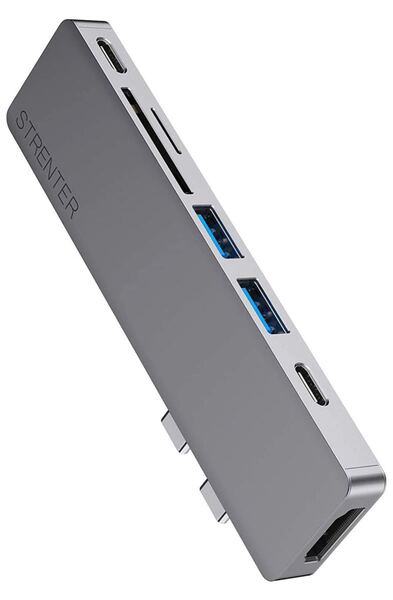 USB C ハブ Macbook Air Pro 2020 超軽量 7-IN-2 USB Type HDMI 変換アダプタ グレー
