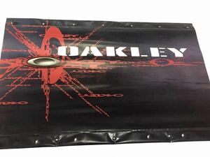 即決 非売品 OAKLEY オークリー 特大 バナー 100×67 ビッグ ロゴ BIG LOGO 当時物タペストリー ポスター 販促 什器 BOB MEDUSA ROMEO MARS