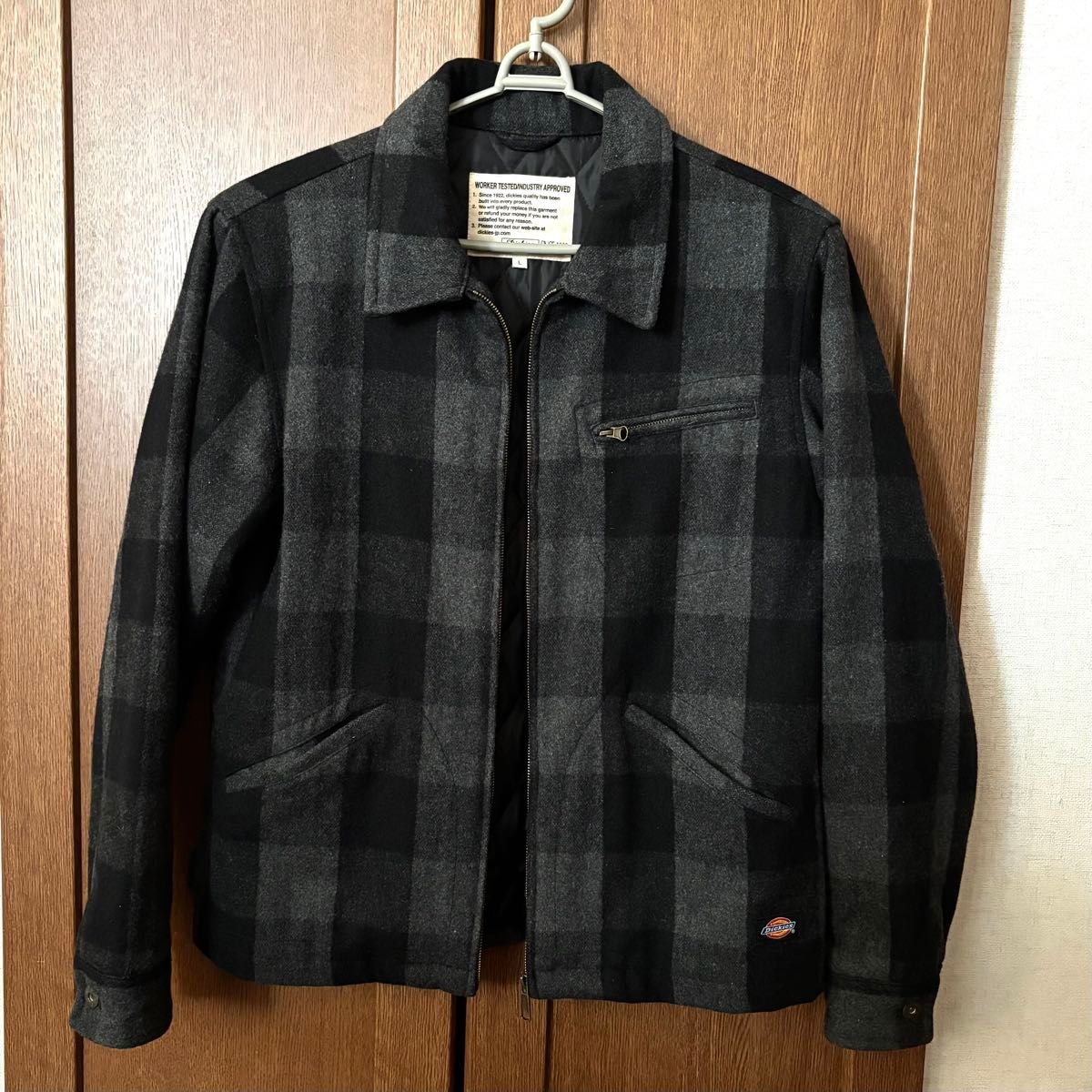 ディッキーズ　ウール混　ジャケット ブルゾン　ジャンパー　フルジップ　バッファローチェック　(デッキーズ)