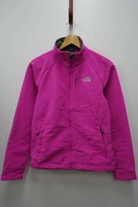 32W ノースフェイス THE NORTH FACE ソフトシェルジャケット フルジップ 裏地フリース【WOMENS　S】