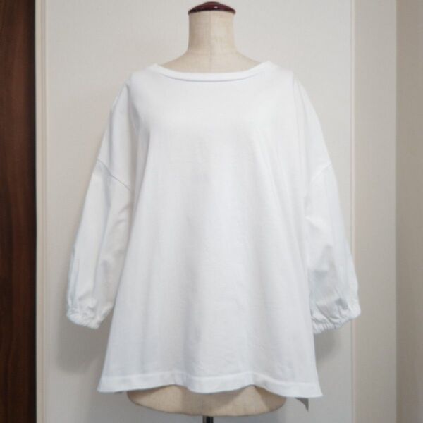 美品『niko and… 』ニコアンド ボリューム パフ袖 プルオーバー L パフスリーブ トップス インナー カットソー 7分袖