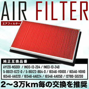 HK/THK/YHK30 クルー エアフィルター エアクリーナー H10.10-H17.12 車台No32001～ AIRF13