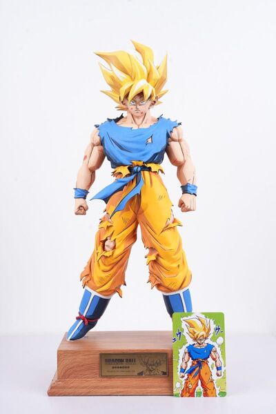 ドラゴンボールフィギュア超サイヤ人 孫悟空 二次元彩色 リペイント