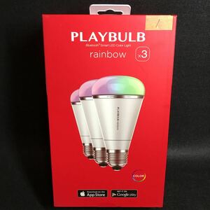 未使用 MiPow マイポー PLAYBULB rainbow Bluetooth Smart LED 3個セット 照明 ライト アプリ連動LEDライト 1