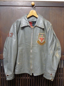 USA б/у одежда 60s 70s 80a кожа Stadium жакет McMASTER серый куртка Canada колледж Vintage кожа кожа 