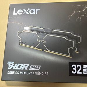 ⑤Lexar THOR DDR5 32GB KIT (2x16GB) 6000MHz OC XMP/EXPO (新品未使用)