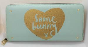 [ new goods ] Play Boy lady's long wallet round fastener mint green 