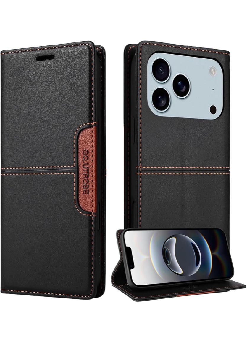 iPhone 17 Pro ケース 手帳型 スマホケース 財布型 アイホン17プロ RFIDブロッキング　高級PUレザー 