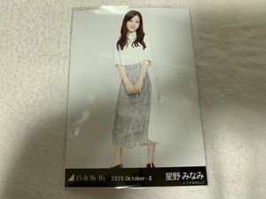 乃木坂46 2020.October-II モノトーン 生写真 星野みなみ ヒキ