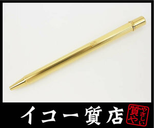 Icora Cartier ★ Редкая мачта 2 Dou Godron Ball Pen ST150090 Золотой цвет RY5683