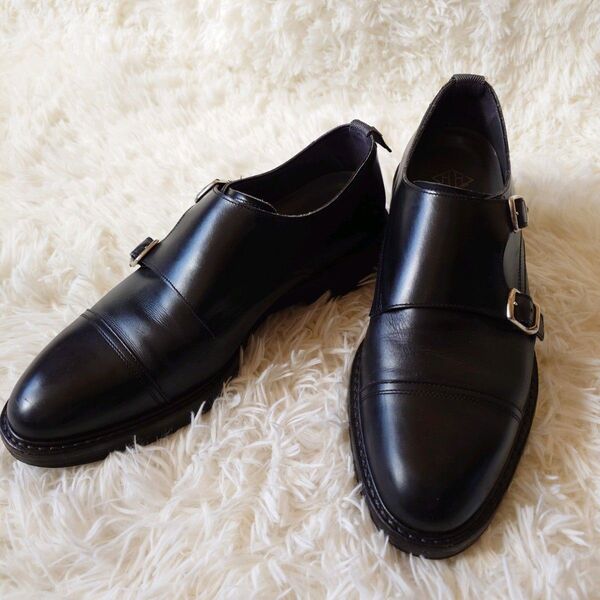 ナノユニバース ダブルエイチ WH nano universe コラボ 別注 ダブルモンク モンクストラップ vibramソール