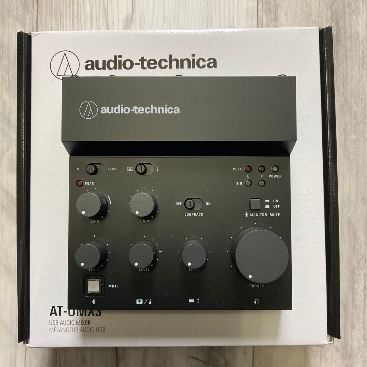 未使用品　audio-technica AT-UMX3 オーディオインターフェイス オーディオテクニカ