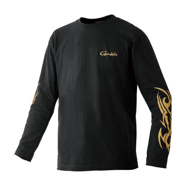 がまかつ GM3769 Mサイズ ロングスリーブTシャツ ブラック