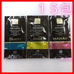 バブルバス アンドリゾート 入浴剤 15袋 お試し