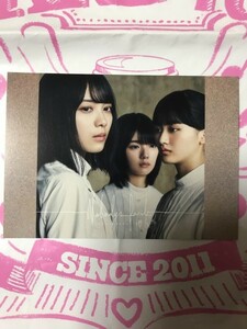 ポストカード　森田ひかる、藤吉夏鈴、山崎天　Nobody's fault タワレコ購入特典　櫻坂46 硬化ケース付き