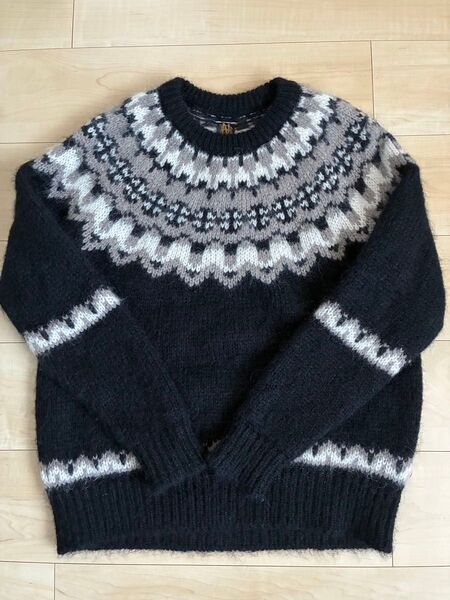 美品 BATONER ノルディック柄セーター 日本製