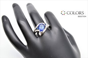 * new goods finish *..* work tanzanite sapphire diamond PT900 ring CGL judgement document jewelry CK-027