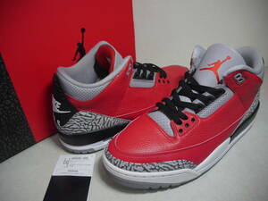 AIR JORDAN 3 RETRO SE エア ジョーダン 3 レトロ UNITE FIRE RED US10 美品 CK5692-600