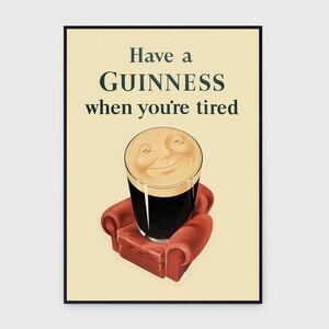 Have A Guinness When You’re Tired ビンテージポスター アートポスター モダンアート ギネス ビール インテリア シンプル 芸術