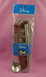 [ новый товар нераспечатанный товар ] пакет имеется ложка & палочки для еды комплект (Disney Mickey )