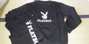 【新品】PLAY BOY 裏起毛スウェット 上下 LL 黒