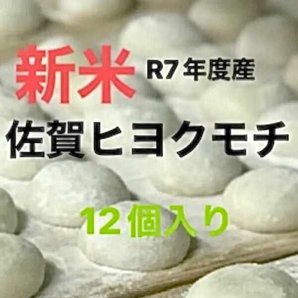 ★令和7年度産佐賀ヒヨクモチ100%★高級米です★小餅12個入り