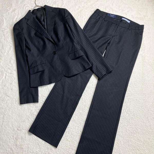 THE SUIT COMPANY ザスーツカンパニーSUPER130’s ウール パンツスーツ セットアップ ストライプ 40