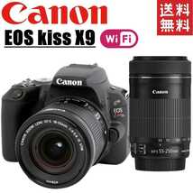 キヤノン Canon EOS kiss X9 ダブルレンズセット デジタル 一眼レフ カメラ 中古_画像1