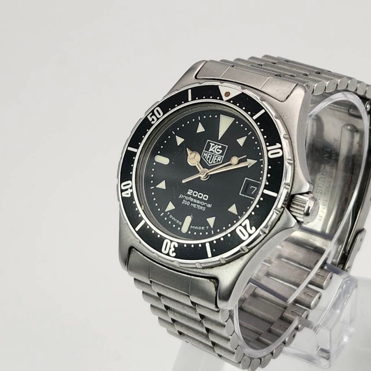 タグホイヤー　プロフェッショナル　973.013 ブラック　シルバー　クォーツ　TAG Heuer ダイバー　回転ベゼル　