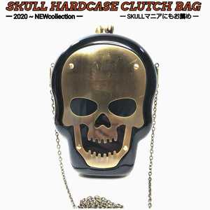  clutch bag Skull skeleton case [ new goods unused ]