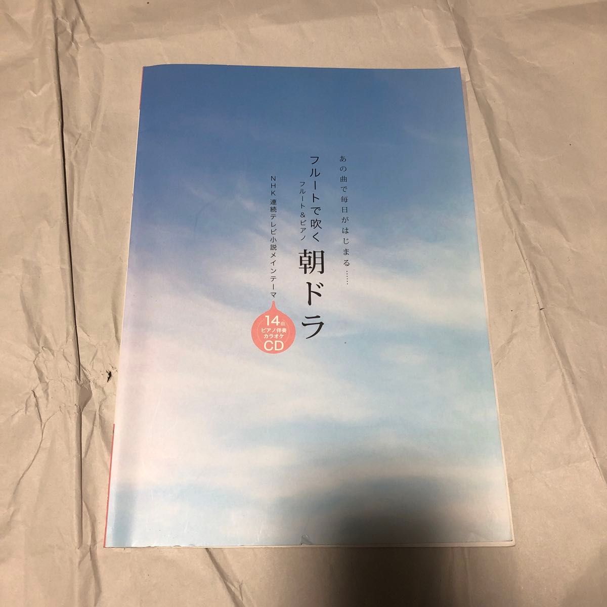 フルート&ピアノ フルートで吹く朝ドラ ピアノ伴奏カラオケCD付 楽譜 スコア