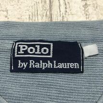 【廃盤商品】Polo by Ralph Lauren ポロバイラルフローレン ニット 杢グレー XLサイズ 刺繍ロゴ ブルーポニー_画像6