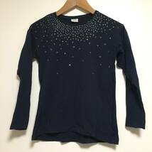 良品★Zara Kids★薄手カットソー★ロンT★140（10）★綿100％★ネイビー★_画像1