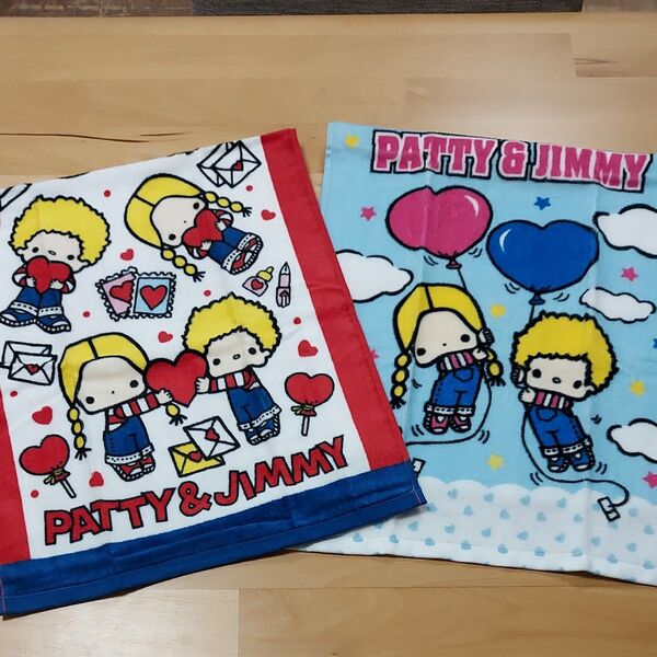 PATTY&JIMMY パティアンドジミー フェイスタオル 2枚セット 昭和レトロ しまむら