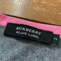 美品 Burberry Black Label バーバリー ブラックレーベル アーガイル柄 コットンニット メンズ 2サイズ ゴルフに最適 golf_画像7