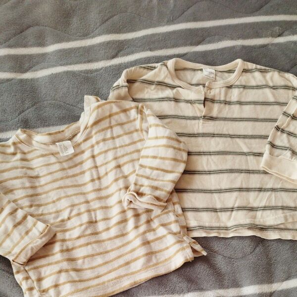 H&МボーダーロンT セット 70 80