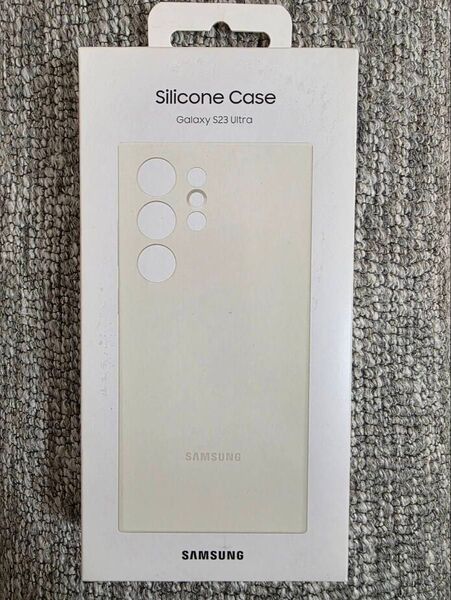 【新品未開封】Samsung Galaxy S23 Ultra シリコンケース ホワイト