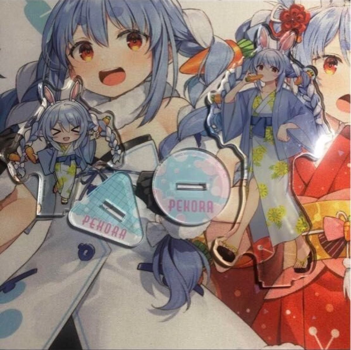 兎田ぺこら 極楽湯コラボ フロライフ アクリルスタンド ラバーストラップ