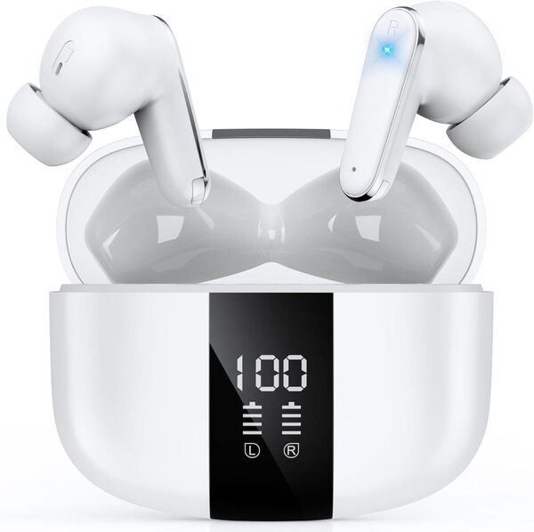 【シュリンク未開封】XZC ワイヤレスイヤホン Bluetooth iPhone/Android/Pad LED残量表示 イヤホン