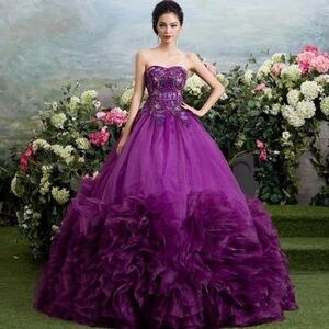  size order free! pretty purple * accessory, pannier. small articles attached * color dress 4 point set presentation musical performance . maternity correspondence * front . bride costume 